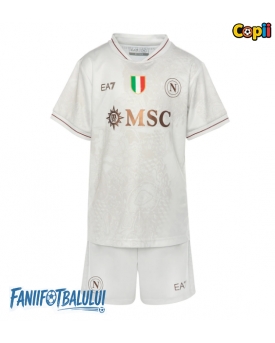 SSC Napoli Echipament de Fotbal Replică 2025-26 Copii Deplasare (+ Șorturi)
